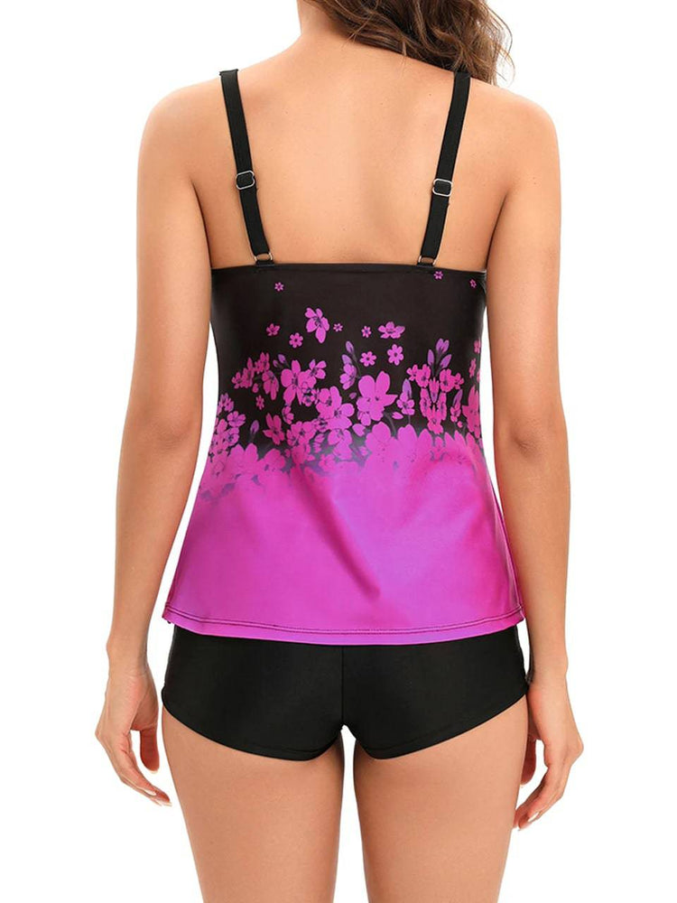 
                  
                    2024 Two Piece Swimsuit Women With Shorts Printed Tankini Padded Swimwear Female Sports Bathing Swimming Suit Beachwear Summer
                  
                