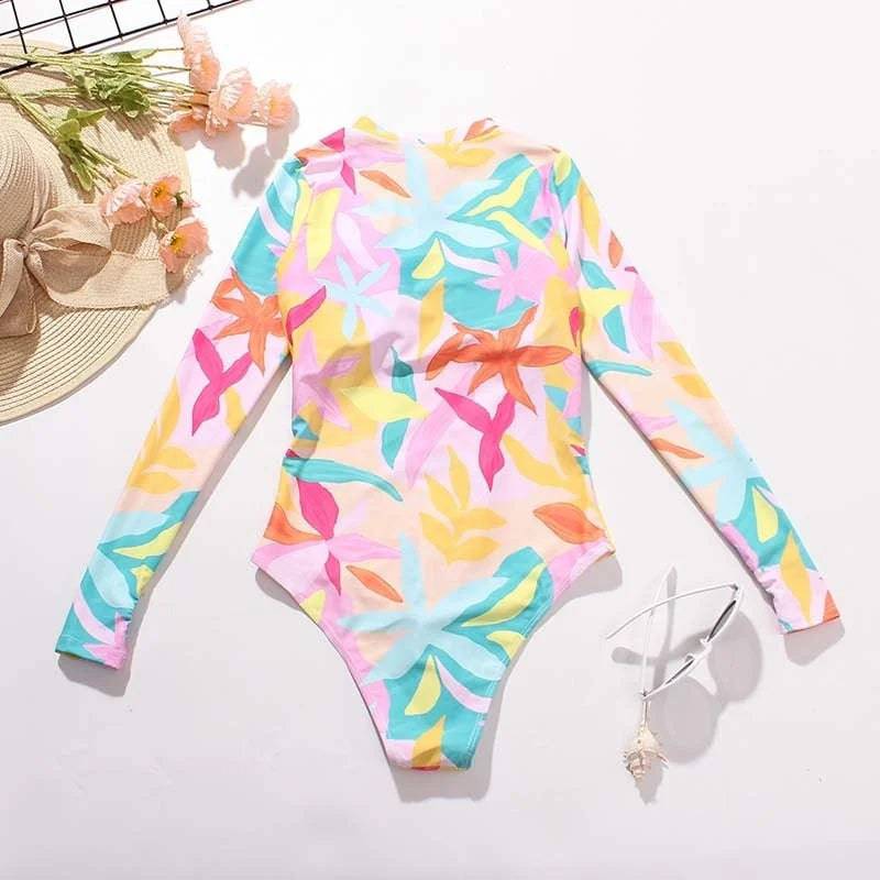 
                  
                    New One-Piece Swimsuit Closed Long Sleeve Swimwear For Sports Surfing Bodysuit Women Swimming Bathing Suit Beachwear Pool Bather
                  
                