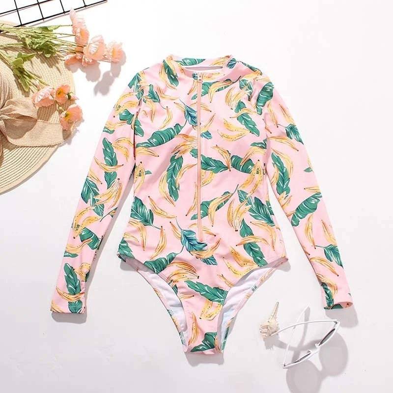 
                  
                    New One-Piece Swimsuit Closed Long Sleeve Swimwear For Sports Surfing Bodysuit Women Swimming Bathing Suit Beachwear Pool Bather
                  
                