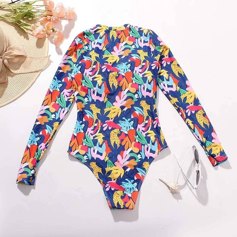 
                  
                    New One-Piece Swimsuit Closed Long Sleeve Swimwear For Sports Surfing Bodysuit Women Swimming Bathing Suit Beachwear Pool Bather
                  
                