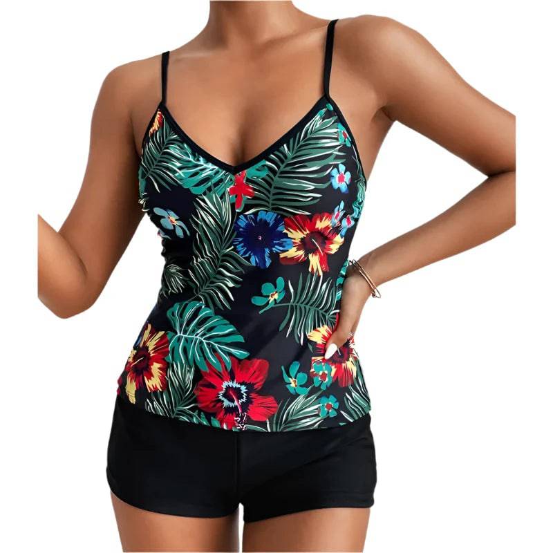 Sexy Large Swimsuits Plus Size Tankini Sets Female Swimwear Beach Wear Two-Piece Bathing Suit Sports Pool Women's Swimming Suit