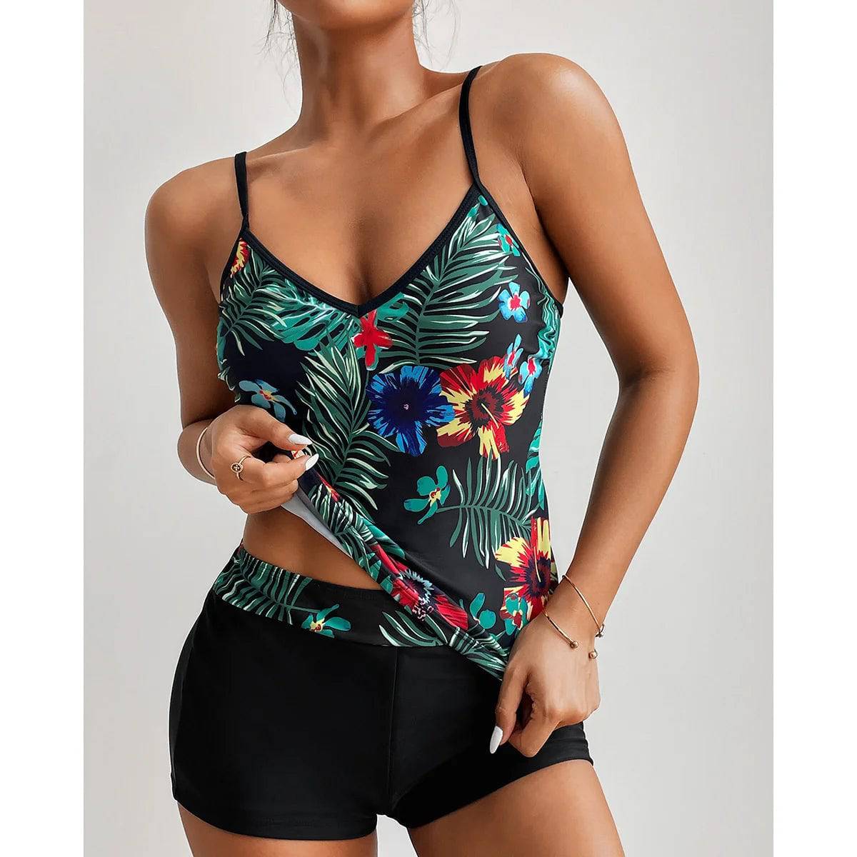 
                  
                    Sexy Large Swimsuits Plus Size Tankini Sets Female Swimwear Beach Wear Two-Piece Bathing Suit Sports Pool Women's Swimming Suit
                  
                