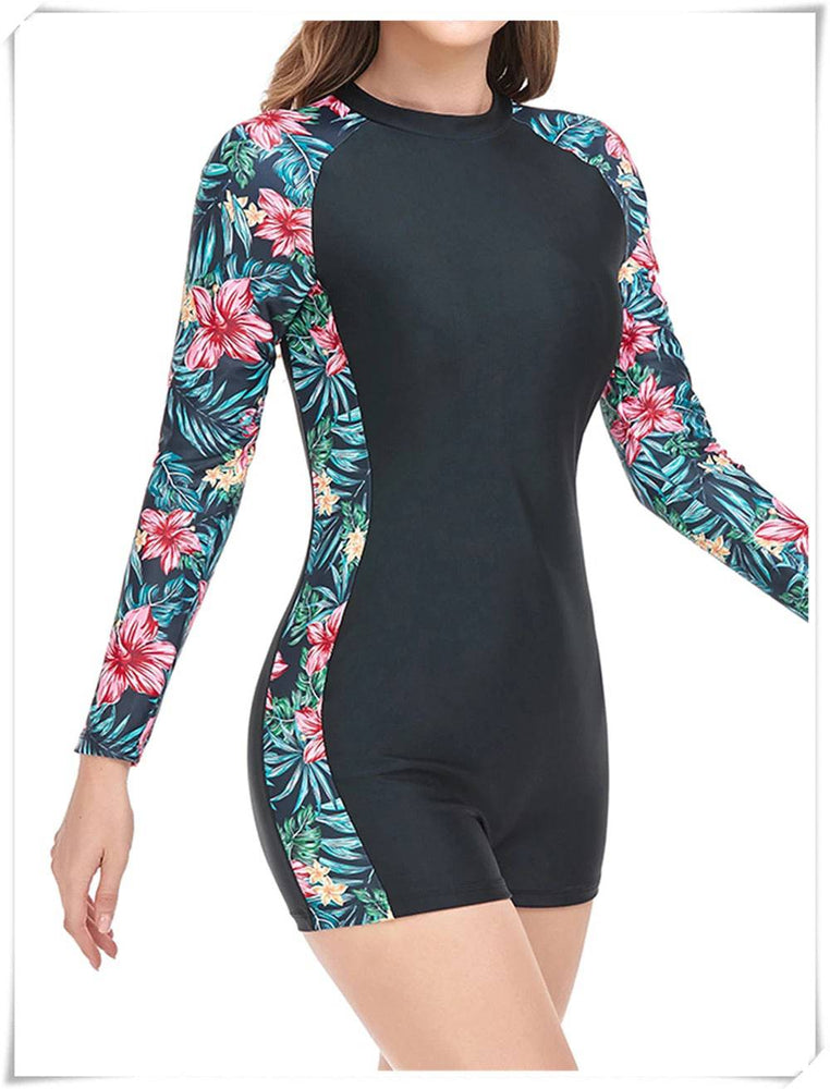 
                  
                    Long Sleeve Printed Swimsuit 2023 Women One Piece Surfing Swimwear Female Zipper Rashguard Diving Clothes Bathing Swimming Suit
                  
                