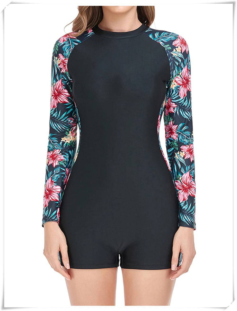 
                  
                    Long Sleeve Printed Swimsuit 2023 Women One Piece Surfing Swimwear Female Zipper Rashguard Diving Clothes Bathing Swimming Suit
                  
                