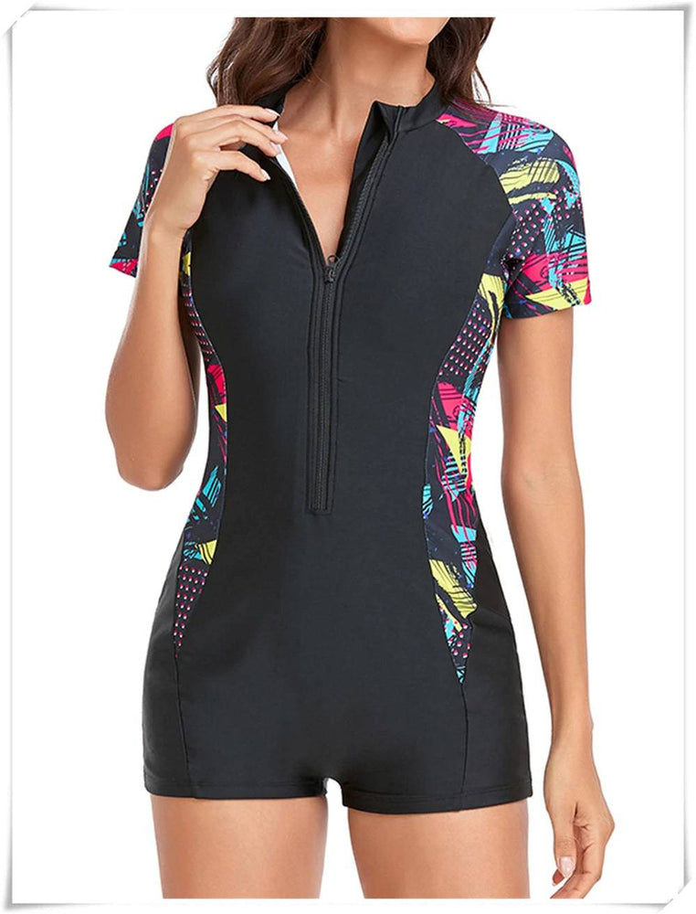 
                  
                    Long Sleeve Printed Swimsuit 2023 Women One Piece Surfing Swimwear Female Zipper Rashguard Diving Clothes Bathing Swimming Suit
                  
                