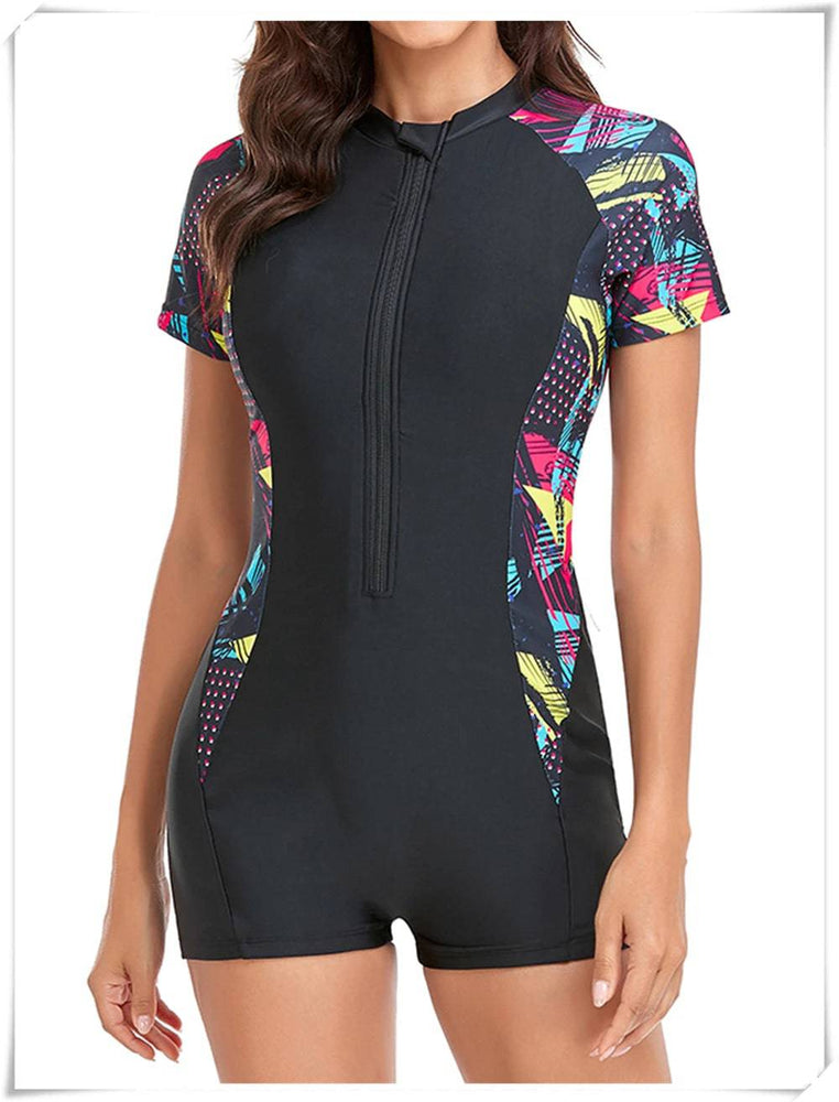 
                  
                    Long Sleeve Printed Swimsuit 2023 Women One Piece Surfing Swimwear Female Zipper Rashguard Diving Clothes Bathing Swimming Suit
                  
                