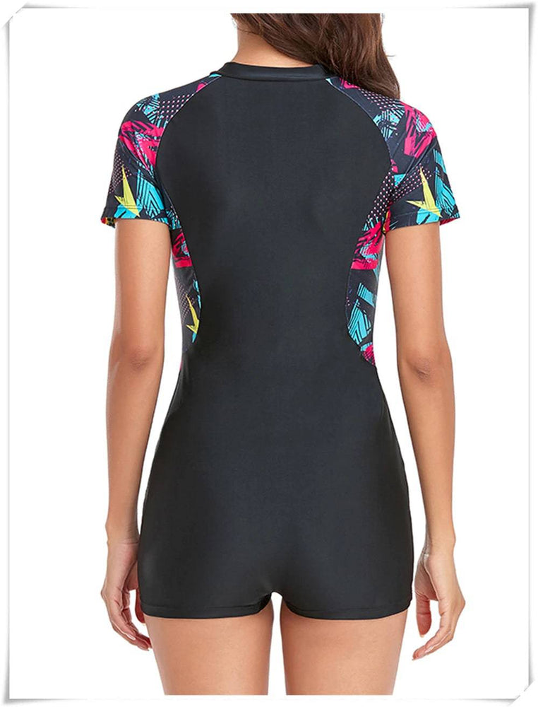 
                  
                    Long Sleeve Printed Swimsuit 2023 Women One Piece Surfing Swimwear Female Zipper Rashguard Diving Clothes Bathing Swimming Suit
                  
                