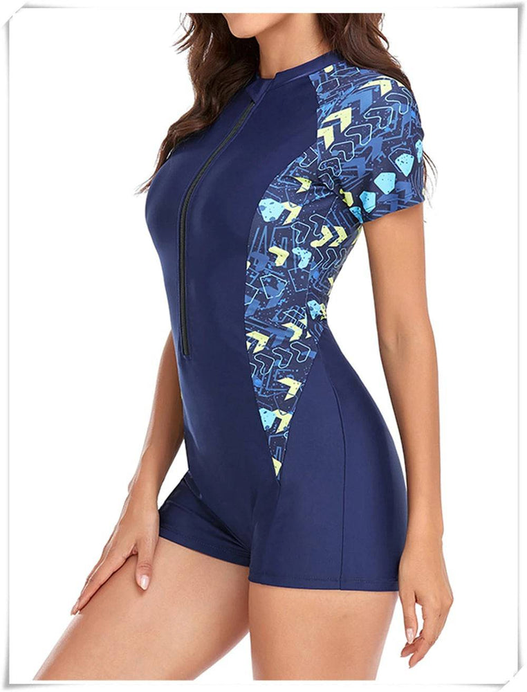 
                  
                    Long Sleeve Printed Swimsuit 2023 Women One Piece Surfing Swimwear Female Zipper Rashguard Diving Clothes Bathing Swimming Suit
                  
                