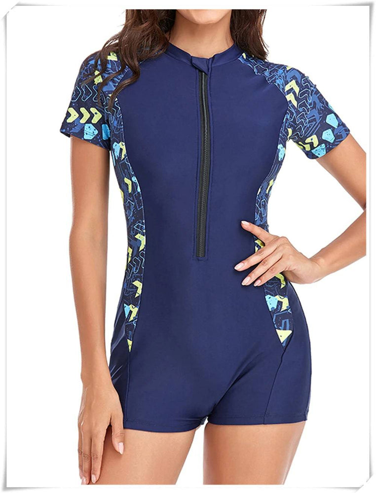 
                  
                    Long Sleeve Printed Swimsuit 2023 Women One Piece Surfing Swimwear Female Zipper Rashguard Diving Clothes Bathing Swimming Suit
                  
                