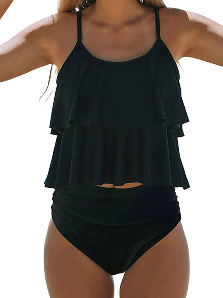 
                  
                    2023 Printed Tankini Two Piece Swimsuit Women Strape Ruffle Swimwear Female Triangle Bathing Suit Beachwear Swimming Summer
                  
                