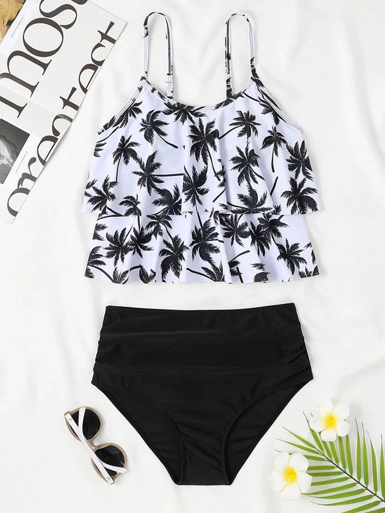 
                  
                    2023 Printed Tankini Two Piece Swimsuit Women Strape Ruffle Swimwear Female Triangle Bathing Suit Beachwear Swimming Summer
                  
                