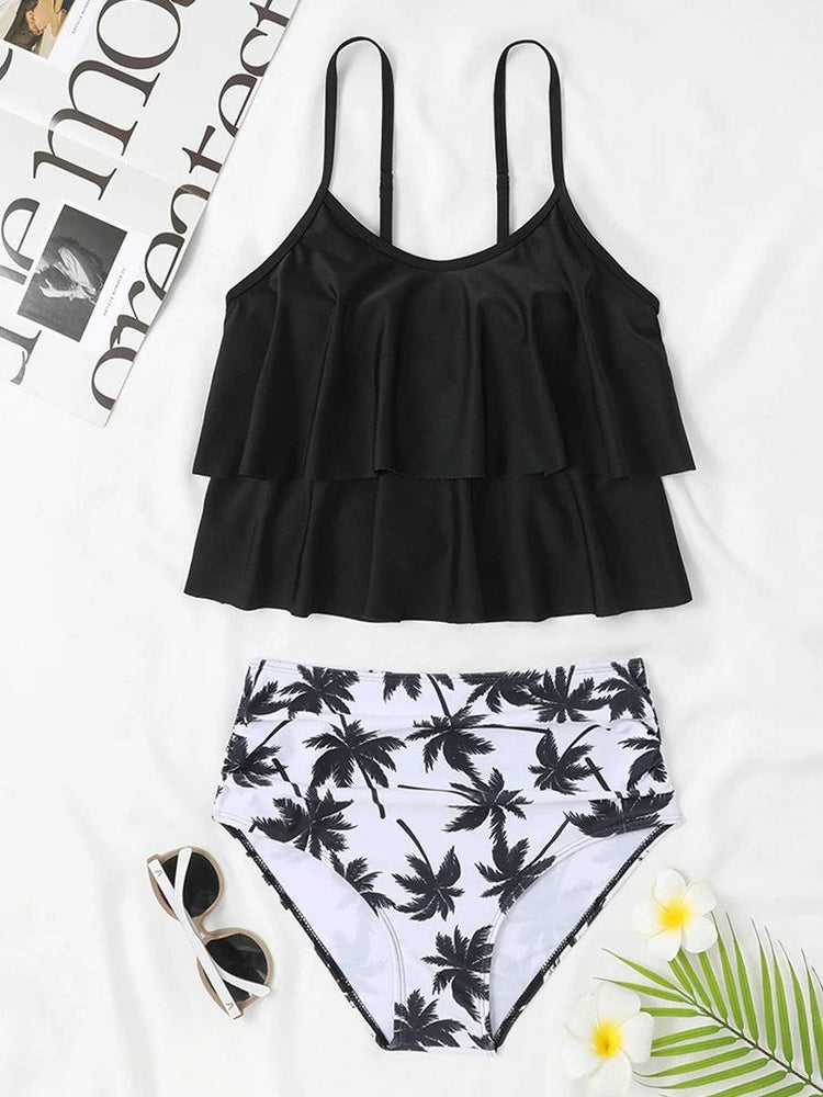 
                  
                    2023 Printed Tankini Two Piece Swimsuit Women Strape Ruffle Swimwear Female Triangle Bathing Suit Beachwear Swimming Summer
                  
                