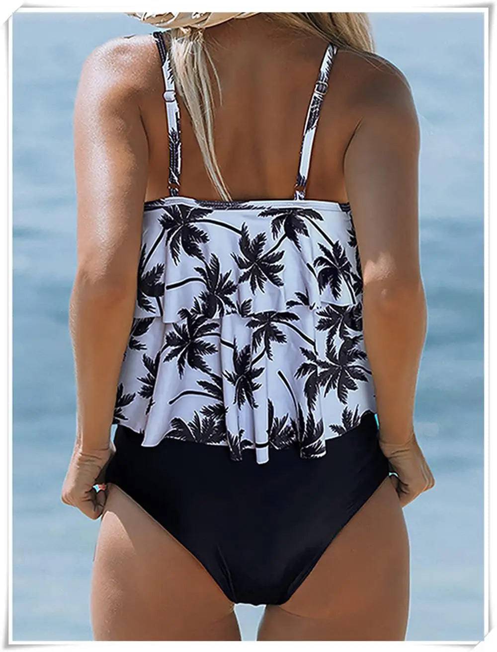 
                  
                    2023 Printed Tankini Two Piece Swimsuit Women Strape Ruffle Swimwear Female Triangle Bathing Suit Beachwear Swimming Summer
                  
                