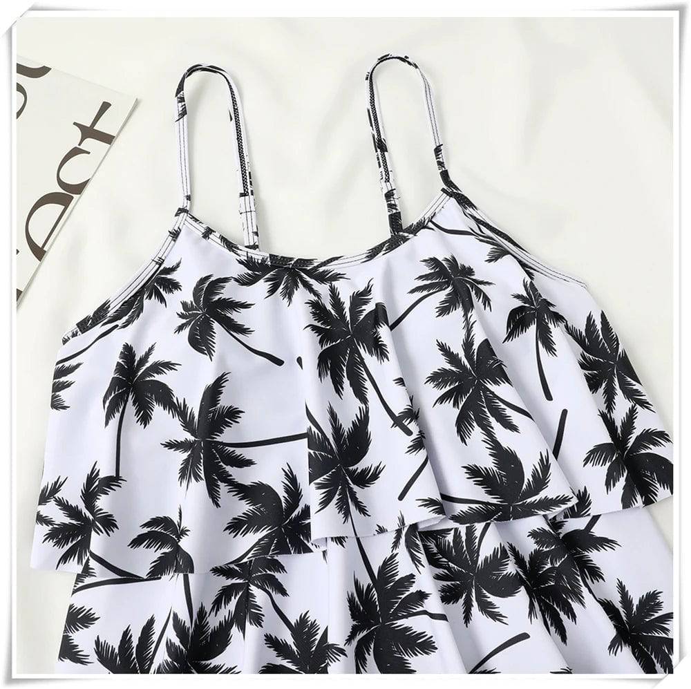 
                  
                    2023 Printed Tankini Two Piece Swimsuit Women Strape Ruffle Swimwear Female Triangle Bathing Suit Beachwear Swimming Summer
                  
                