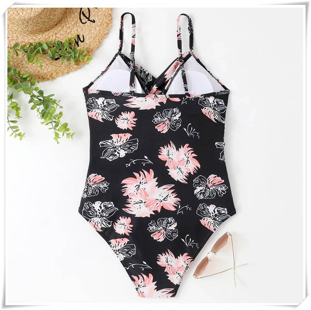 
                  
                    Strape Swimsuit 2023 Women One Piece Vintage Swimwear Female Sexy Printed Bodysuit Bather Bathing Swimming Suit Summer Beachwear
                  
                