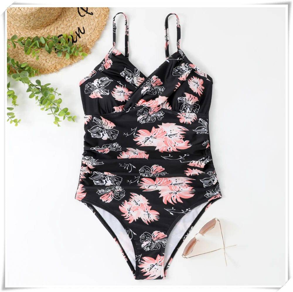 
                  
                    Strape Swimsuit 2023 Women One Piece Vintage Swimwear Female Sexy Printed Bodysuit Bather Bathing Swimming Suit Summer Beachwear
                  
                