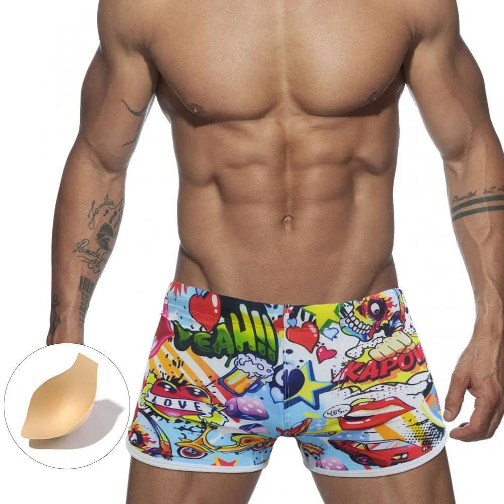 
                  
                    Men's Swimsuits Fashion Cartoon Swim Shorts Quick Dry Swimwear Beach Swimming Trunks Sport Surfing Jammer Bathing Beachwear
                  
                