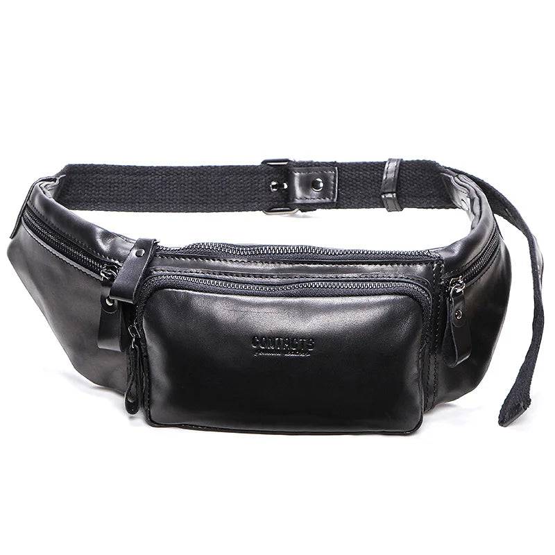 
                  
                    CONTACT'S Cow Leather Men Waist Bag New Casual Small Fanny Pack Male Waist Pack For Cell Phone And Credit Cards Travel Chest Bag
                  
                