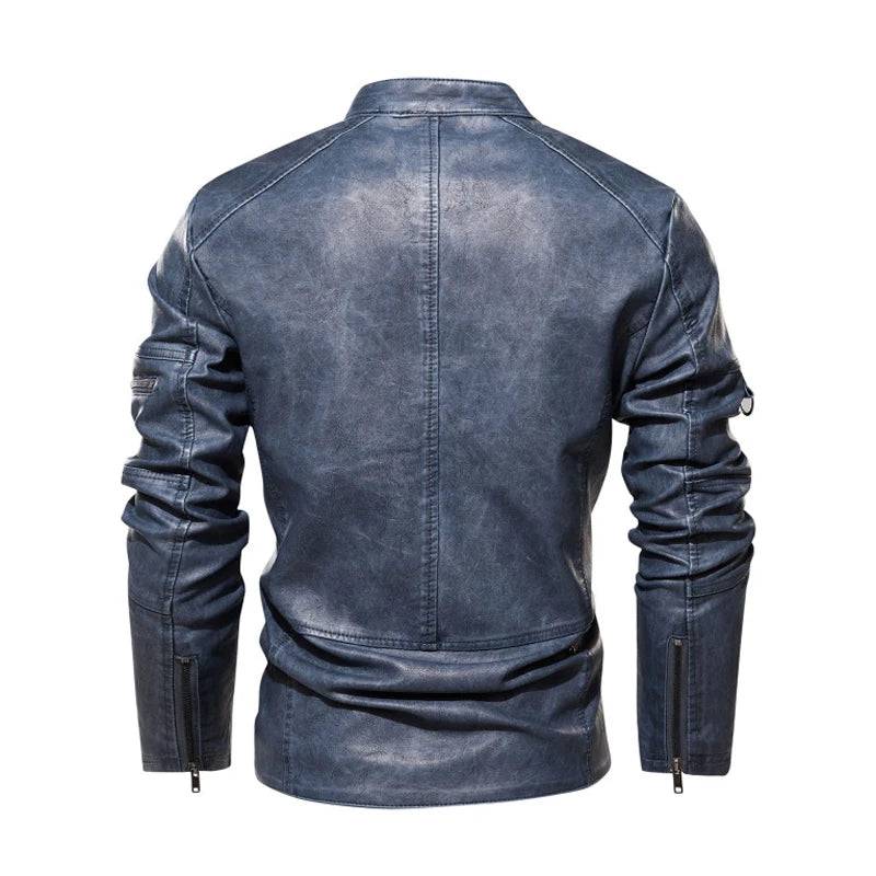 
                  
                    Autumn Winter Men's PU leather Jacket Fashion Man Retro Motorcycle Leather Coats Male Streetwear Biker Leather Jacket Clothing
                  
                