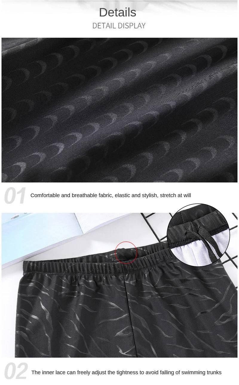 
                  
                    Queshark Men Swimming Trunks Swimming Pool Swimwear Bathing Suit Male Beach Boxer Shorts Shark Skin Swimsuit Quick Dry Beachwear
                  
                