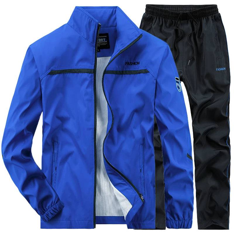 
                  
                    Men's Athletic Sweat Suit 2 Piece Jacket + Pant Sets Outfit Casual Gym Sports Jogging Basketball Tracksuits Hoodies Men Clothing
                  
                