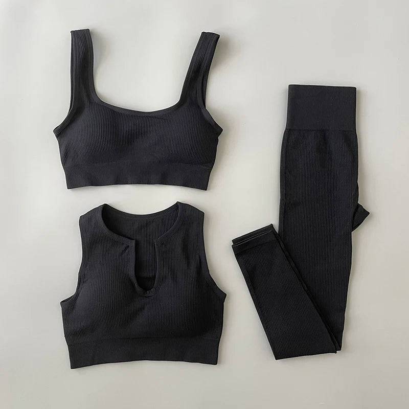 
                  
                    2/3Pcs Seamless Yoga Clothing Set Workout Sportswear Gym Clothing High Waist Leggings Crop Top Knitted Sports Outfit For Woman
                  
                