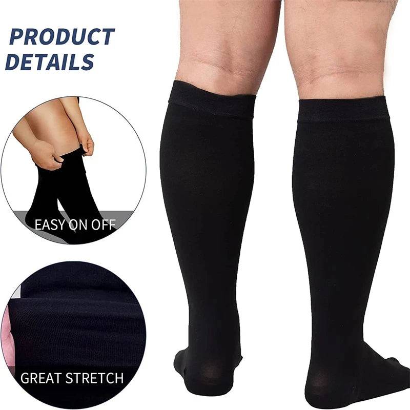 
                  
                    5 Pairs Of Compression Socks Men Women Plus Size 2XL-4XL Varicose Vein Sports Socks Running Fitness Cycling Hiking Elastic Socks
                  
                