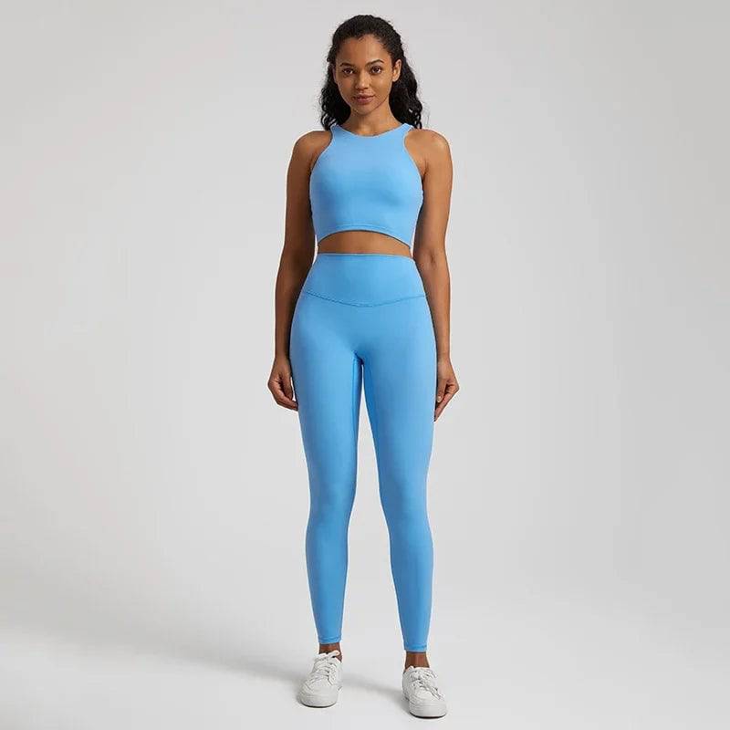 
                  
                    Women Yoga Set Buttery Soft Workout Clothing Gym Wear High Waist Leggings Crop Sports Bra 2 Piece Fitness Sports Suits
                  
                