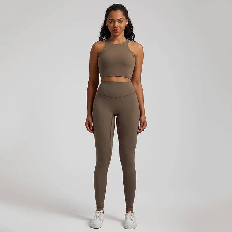 
                  
                    Women Yoga Set Buttery Soft Workout Clothing Gym Wear High Waist Leggings Crop Sports Bra 2 Piece Fitness Sports Suits
                  
                