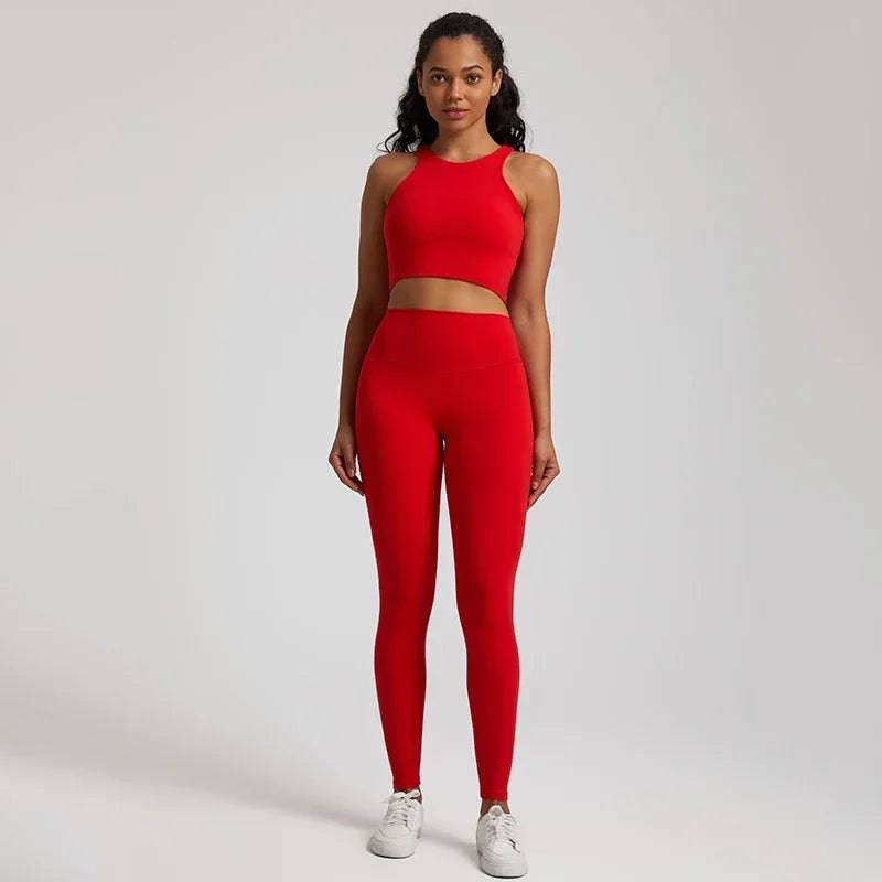 
                  
                    Women Yoga Set Buttery Soft Workout Clothing Gym Wear High Waist Leggings Crop Sports Bra 2 Piece Fitness Sports Suits
                  
                