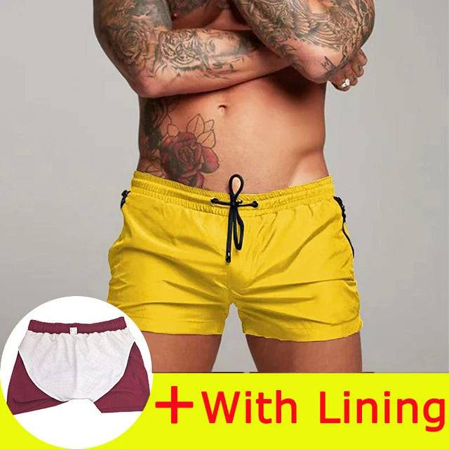 
                  
                    2024 New Mens Sexy Swimsuit Swimming Man Swimwear Men Briefs Beach Shorts Swim Trunks Sports Suits Surf Board Shorts erkek mayo
                  
                