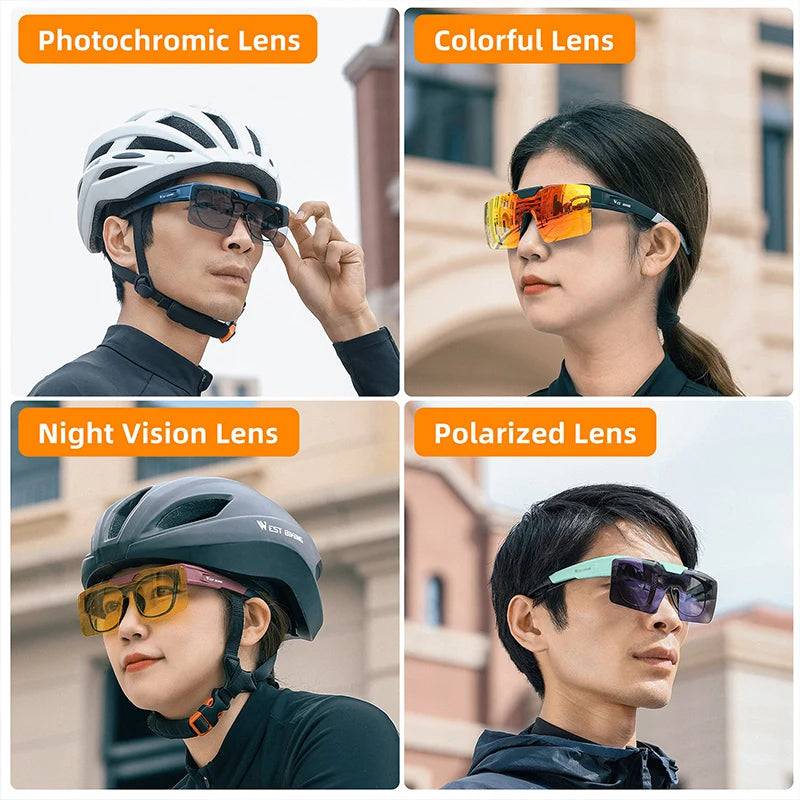 
                  
                    Men Women WEST BIKING Photochromic Cycling Glasses Polarized Flip Design for MTB Riding Skiing Night Vision Sport
                  
                