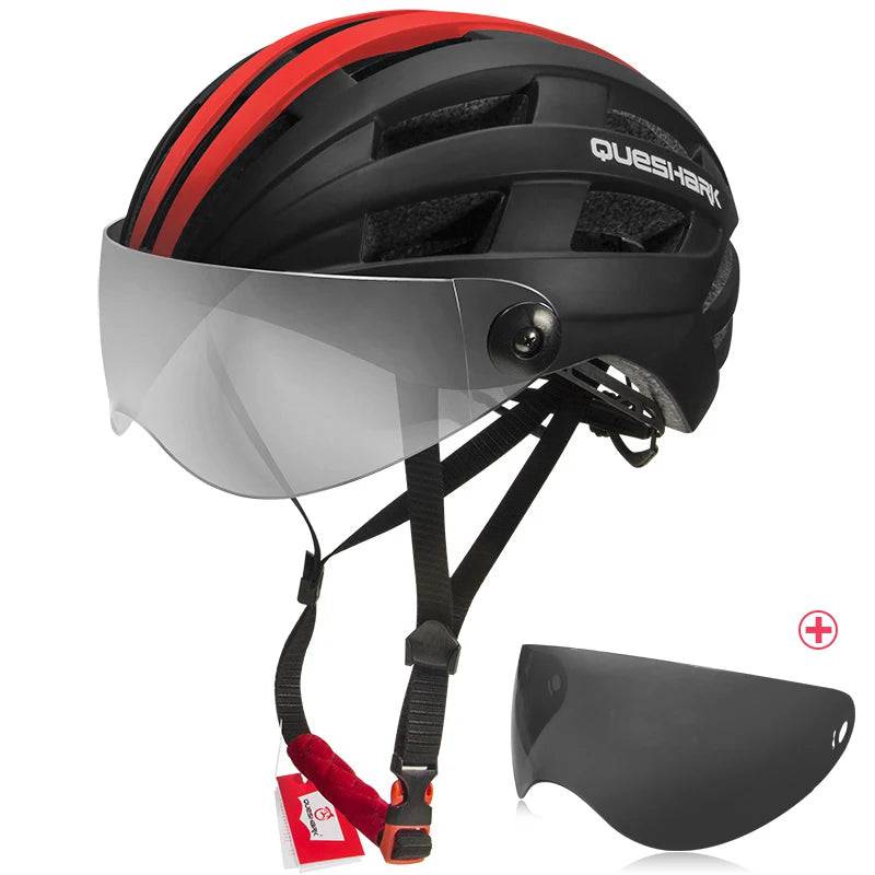 
                  
                    Ultralight Cycling Helmet for Men Women with Removable Transparent Lens for MTB Road Bike Motorcycle Riding Safety
                  
                