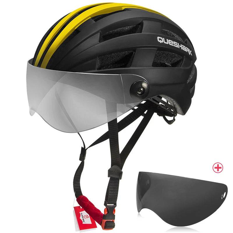 
                  
                    Ultralight Cycling Helmet for Men Women with Removable Transparent Lens for MTB Road Bike Motorcycle Riding Safety
                  
                