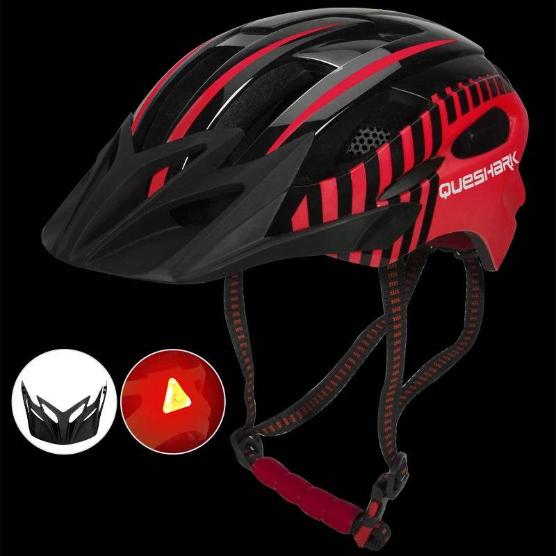 
                  
                    Ultralight Cycling Helmet with LED Taillight Safety Cap for Men Women Suitable for MTB Road Bike Motorcycle Riding
                  
                