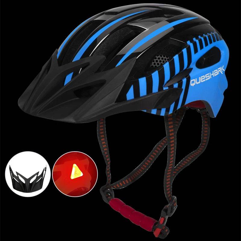 
                  
                    Ultralight Cycling Helmet with LED Taillight Safety Cap for Men Women Suitable for MTB Road Bike Motorcycle Riding
                  
                