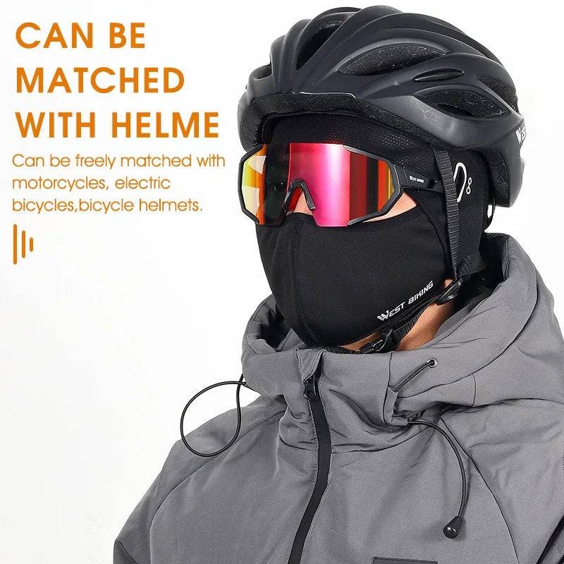 
                  
                    WEST BIKING Winter Fleece Balaclava Cycling Windproof Thermal Caps Face Protection Motorcycle Bike Helmet liner Men Sports Hat
                  
                