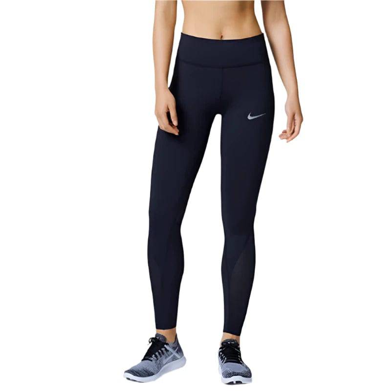 Original Nike Leggings Women's High Stretch Running Fitness Yoga Training Leggings Sports Quick Dry Nine-point Pants 889562-010