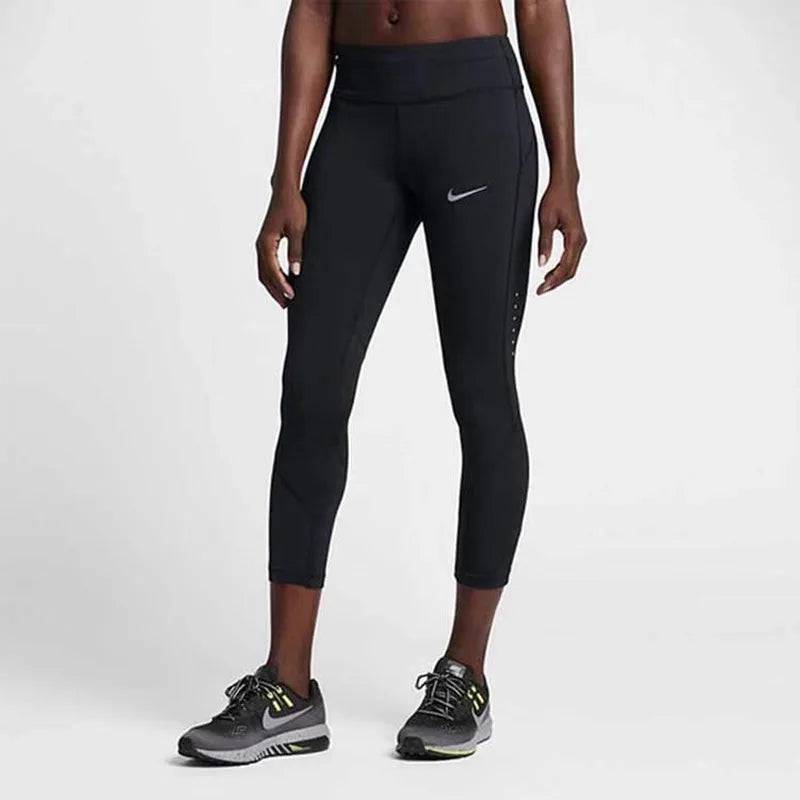 
                  
                    Original Nike Leggings Women's High Stretch Running Fitness Yoga Training Leggings Sports Quick Dry Nine-point Pants 889562-010
                  
                