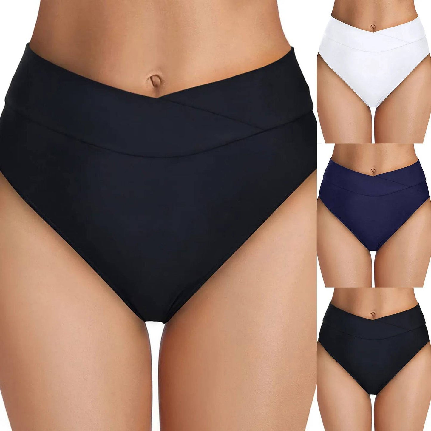 
                  
                    Solid Bikini Bottoms Bikini Short Swimwear Bottom Women Beach Pants Swim Panties High Waisted Swimsuit Jammer Shorts High Leg
                  
                