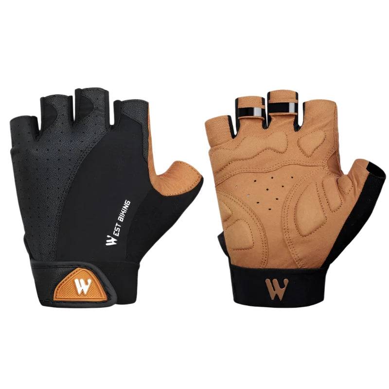 WEST BIKING Summer Cycling Gloves Half Finger Gym Sports Track Mitts For Men Women Non-Slip Breathable Motorcycle Bike Gloves