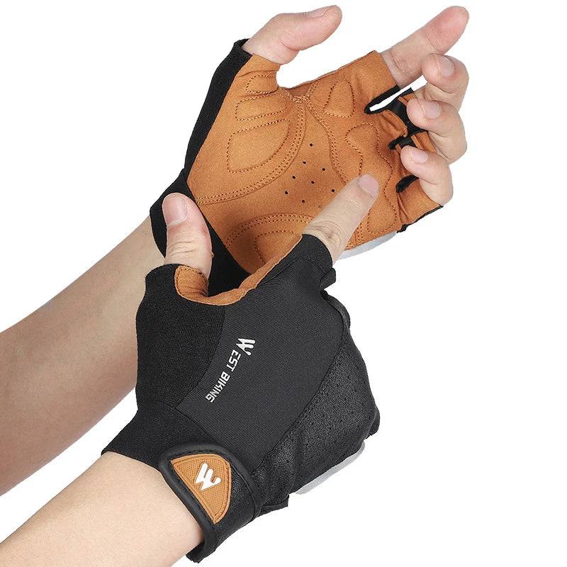 
                  
                    WEST BIKING Summer Cycling Gloves Half Finger Gym Sports Track Mitts For Men Women Non-Slip Breathable Motorcycle Bike Gloves
                  
                