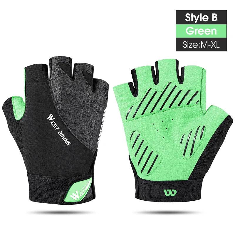 
                  
                    WEST BIKING Summer Cycling Gloves Half Finger Gym Sports Track Mitts For Men Women Non-Slip Breathable Motorcycle Bike Gloves
                  
                