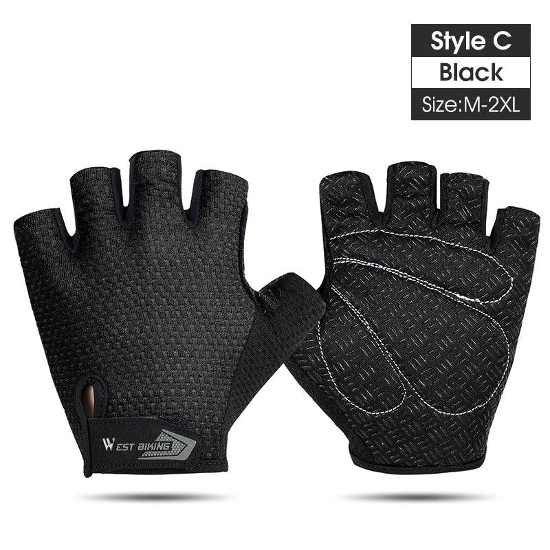 
                  
                    WEST BIKING Summer Cycling Gloves Half Finger Gym Sports Track Mitts For Men Women Non-Slip Breathable Motorcycle Bike Gloves
                  
                