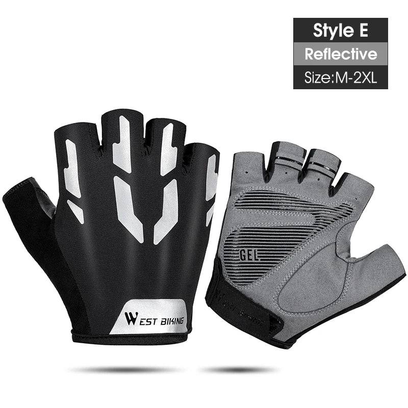 
                  
                    WEST BIKING Summer Cycling Gloves Half Finger Gym Sports Track Mitts For Men Women Non-Slip Breathable Motorcycle Bike Gloves
                  
                