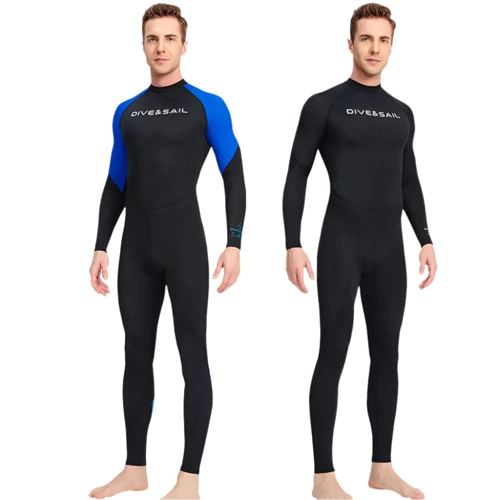 Rash Guard Suit for Men Surfing Snorkel Diving Full body One piece Swimsuit UV50 Sun UV Protection