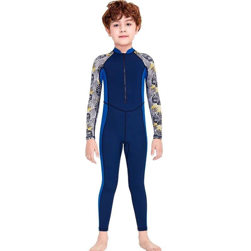 
                  
                    One-Piece Children Swimsuits Kid Swimwear Boys Long Sleeve Sun Protection (including swimming caps)
                  
                