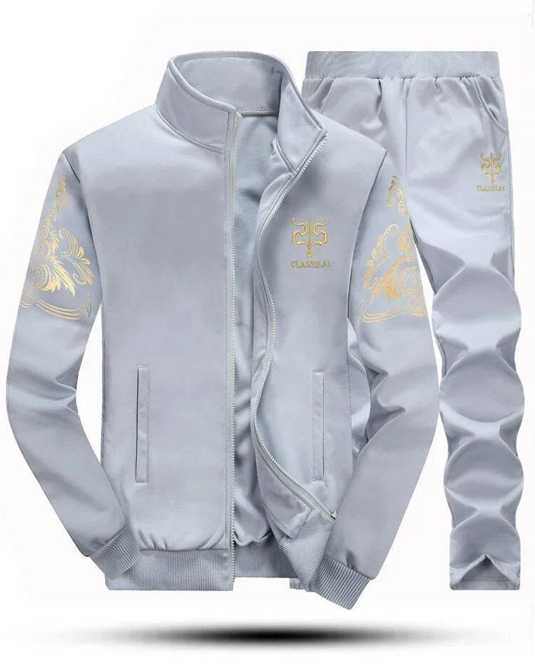 
                  
                    2024 New Men's Tracksuit Fleece Jacket and Sweatpants 2 Piece Set Spring Autumn Sports Suit Long Sleeve Sets Men Sweatsuit Warm
                  
                