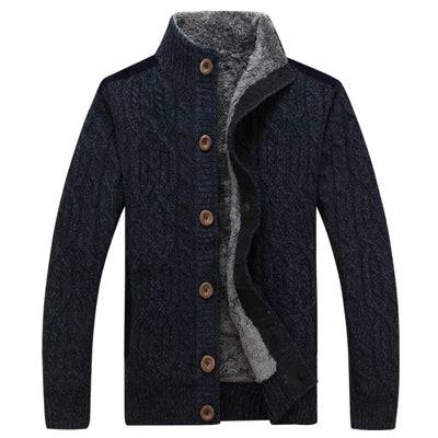 
                  
                    DIMUSI Winter Men's Sweaters Fashion Men Fleece Warm Knitted Sweater Coats Casual Men Slim Fit Wool Knitted Cardigan Clothing
                  
                