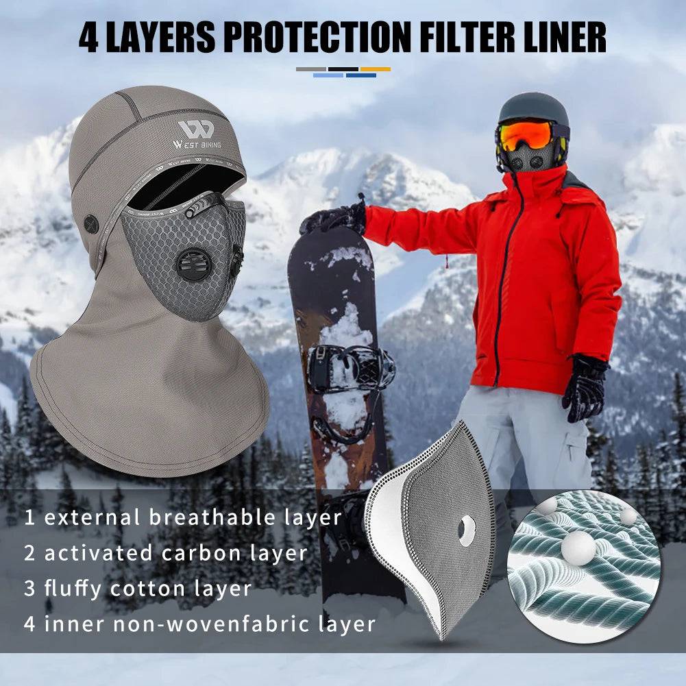 
                  
                    WEST BIKING Winter Thermal Balaclava For Cycling Ski Beanies Mask Sets Fleece Windproof Motorcycle MTB Helmet Cap Cycling Scarf
                  
                